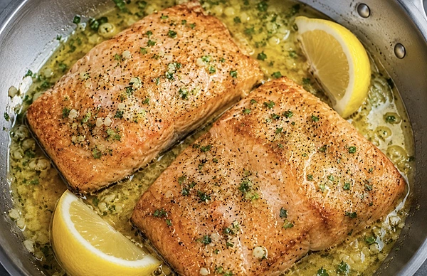 Pan Seared/baked Salmon