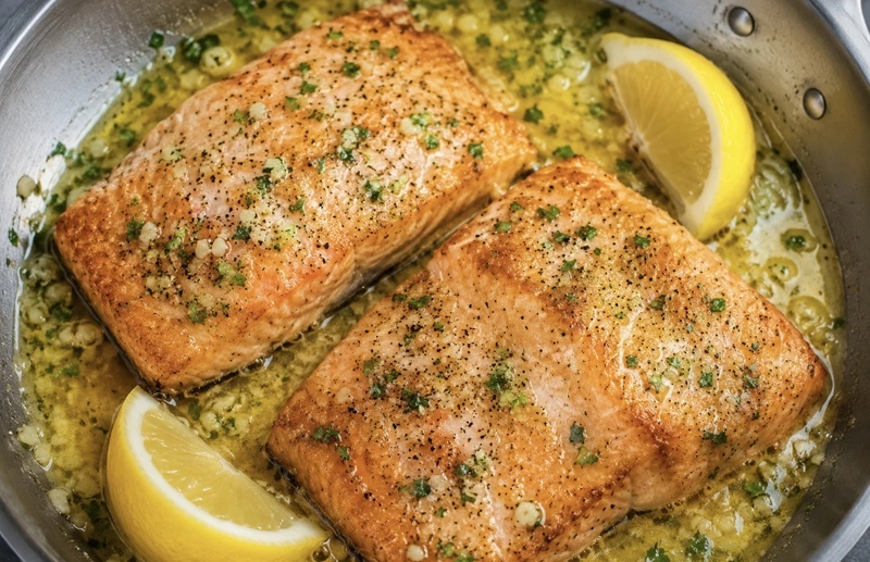 Pan Seared/baked Salmon